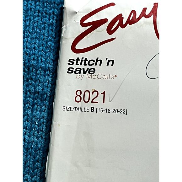 McCalls 8021 Sewing pattern fitted dress oversized blazer size 16 18 20 22 - Picture 2 of 6